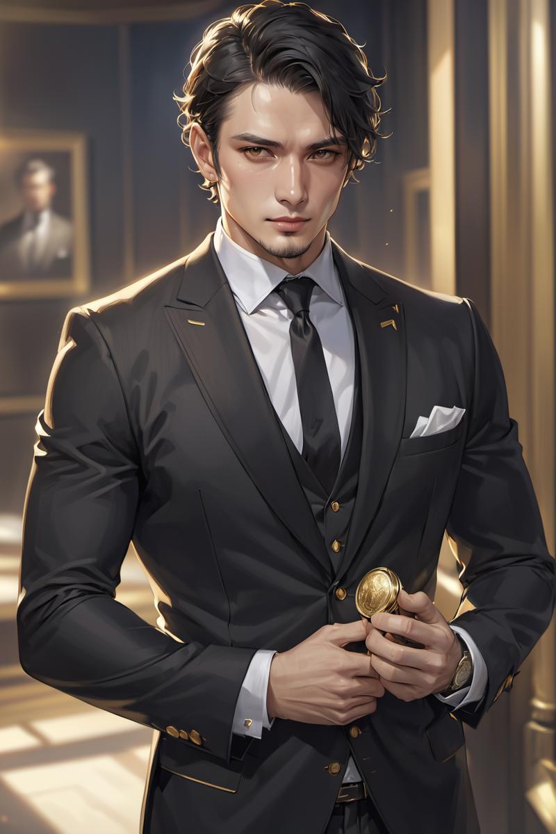 58328-441551322-masterpiece,best quality,1man,realistic anime art style,black,gold,suit.png